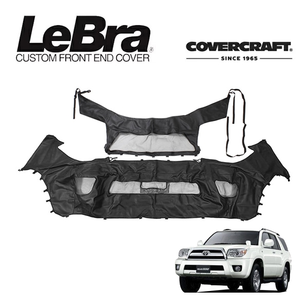 【CoverCraft/LeBra 正規品】専用設計 ノーズブラ フルタイプ フルブラ フロントエンドマスク フードカバー フロントカバー フロントマスク 虫除け 飛び石 対策 トヨタ ハイラックスサーフ 210/215系 カバークラフト