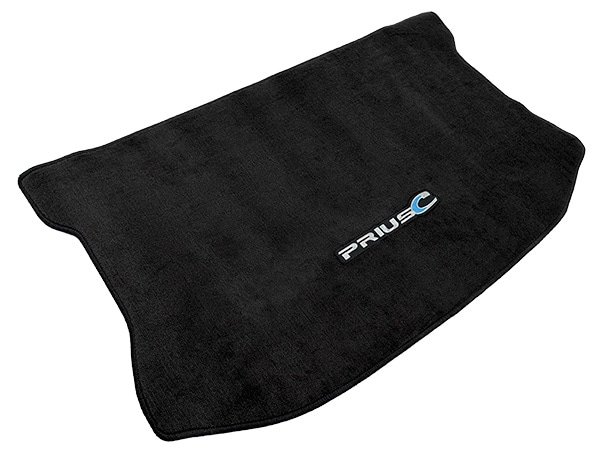 USトヨタ純正 リア ラゲッジマット カーゴライナー トランクマット ロゴ入 ダークグレー カーペットタイプ トヨタ アクア (PRIUS C) 10系
