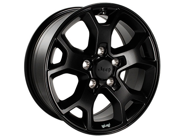 MOPAR純正 17インチホイール MOABエディション ブラック 17x7.5J +44.5 4本セット センターキャップ付き 5穴 JWL刻印あり 純正ナット使用可 ジープ JK ラングラー JL ラングラー JT グラディエーター