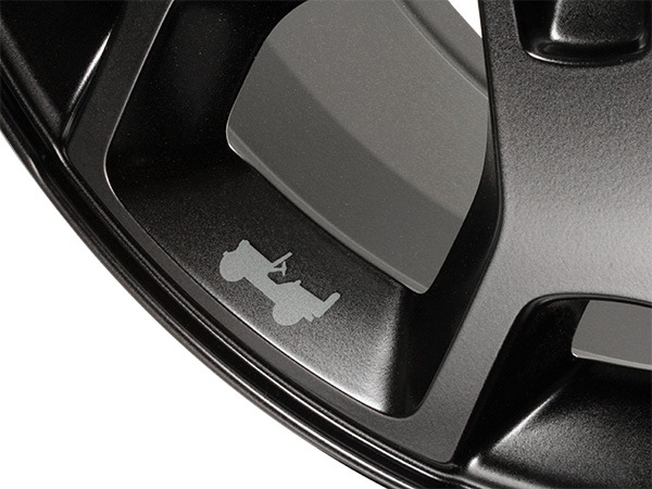 MOPAR純正 17インチホイール MOABエディション ブラック 17x7.5J +44.5 4本セット センターキャップ付き 5穴 JWL刻印あり 純正ナット使用可 ジープ JK ラングラー JL ラングラー JT グラディエーター