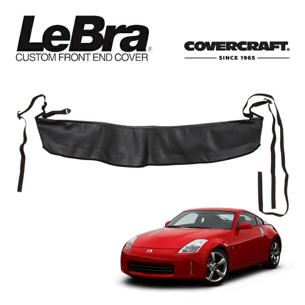 【CoverCraft/LeBra 正規品】 専用設計 ノーズブラ ハーフタイプ ボンネットブラ フードカバー フロントカバー フロントマスク 虫除け 飛び石 対策 日産 フェアレディZ Z33 カバークラフト