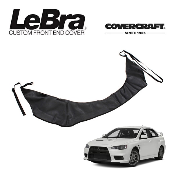 【CoverCraft/LeBra 正規品】 専用設計 ノーズブラ ハーフタイプ ボンネットブラ フードカバー フロントカバー フロントマスク 虫除け 飛び石 対策 三菱 ランサーエボリューションX ランエボX CZ4A カバークラフト