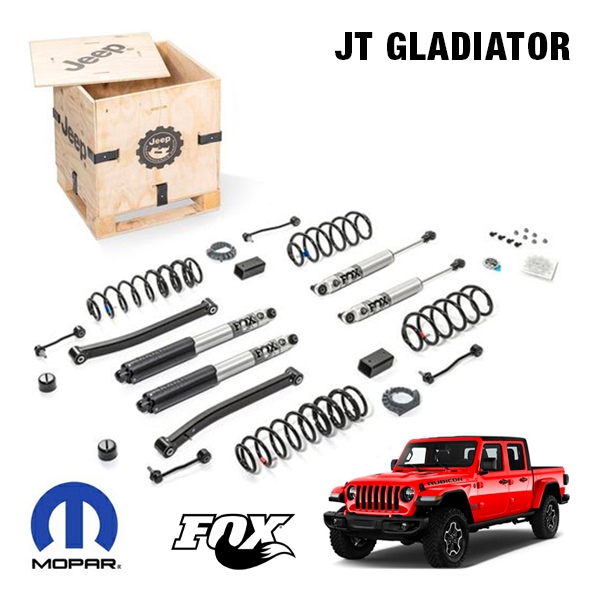 MOPAR純正 リフトアップキット 2インチアップ コイルスプリング FOX製 ショックアブソーバー 交換パーツ一式 フロント リア 1台分 ジープ JT グラディエーター