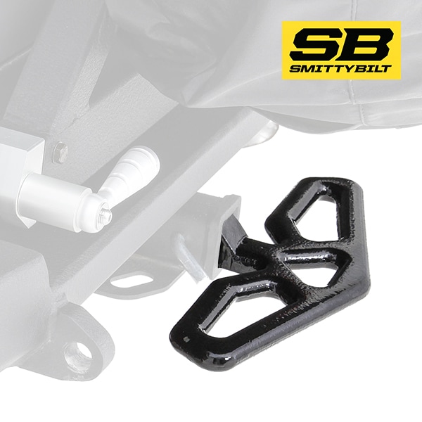 【Smittybilt 正規品】ヒッチステップ 2インチ角 27046B ビーバーステップ リアステップ リアバンパーステップ 高光沢パウダーコート仕上げ 最大牽引能力 4535kg ヒッチレシーバー/ヒッチメンバー装着車両用 スミッティービルト