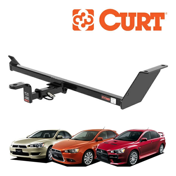 【CURT 正規品】三菱 ランサーエボリューションX CZ系 平成19年10月-平成27年9月 | ギャランフォルティス CY系 シングルマフラー付車両 平成19年8月-平成27年4月 クラス1 ヒッチメンバー 1.25インチ角 114793