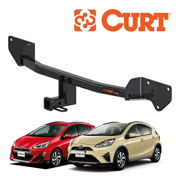 【CURT 正規品】TOYOTA トヨタ アクア X-アーバン クロスオーバー 10系 平成26年12月-令和3年7月 クラス1 ヒッチメンバー 1.25インチ角 11523