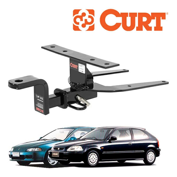 【CURT 正規品】HONDA ホンダ シビック ハッチバック EG系 EK系 平成3年9月-平成12年9月 クラス1 ヒッチメンバー 1.25インチ角 112093