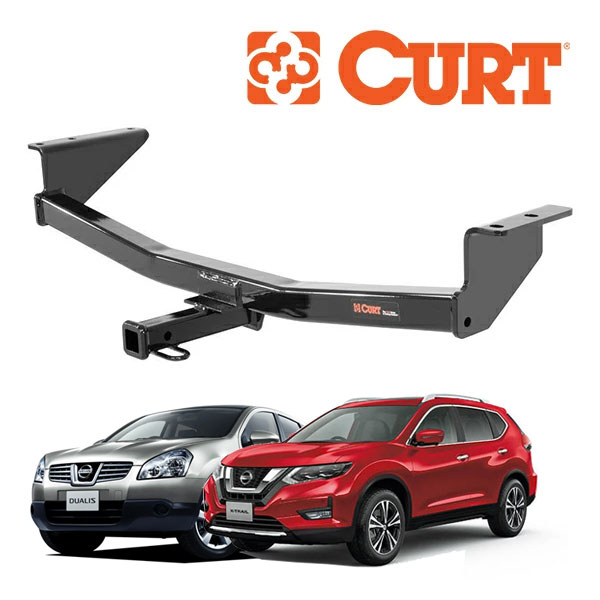 【CURT 正規品】Nissan 日産 デュアリス J10系 平成19年5月-平成26年3月 | エクストレイル T32系 平成25年12月-令和4年7月 クラス2 ヒッチメンバー 1.25インチ角 12122