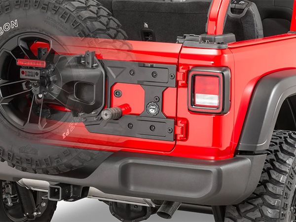 MOPAR純正 スペアタイヤ ブラケット 取付マウント用 37インチタイヤまで対応 補強システムと併用可 ジープ JL ラングラー モパー