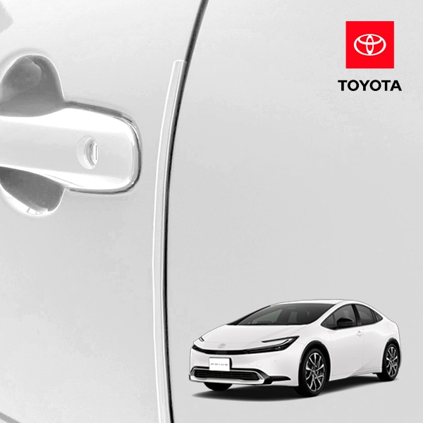 USトヨタ純正 ドアエッジモール ドアエッジガード ドアガード ドアモール プラチナホワイトパールマイカ 1台分 4本セット TOYOTA プリウス 60系 