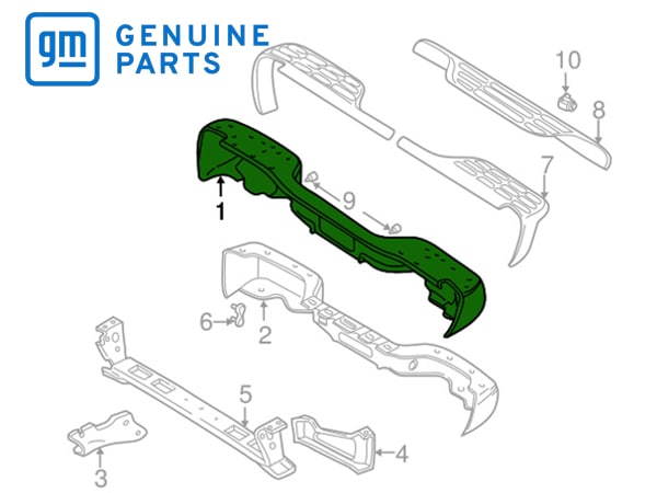 【GM/ジーエム純正品】 リア バンパフェース 01-05y ユーコンXL 88934668 | ボディパーツ | CALIFORNIA ...