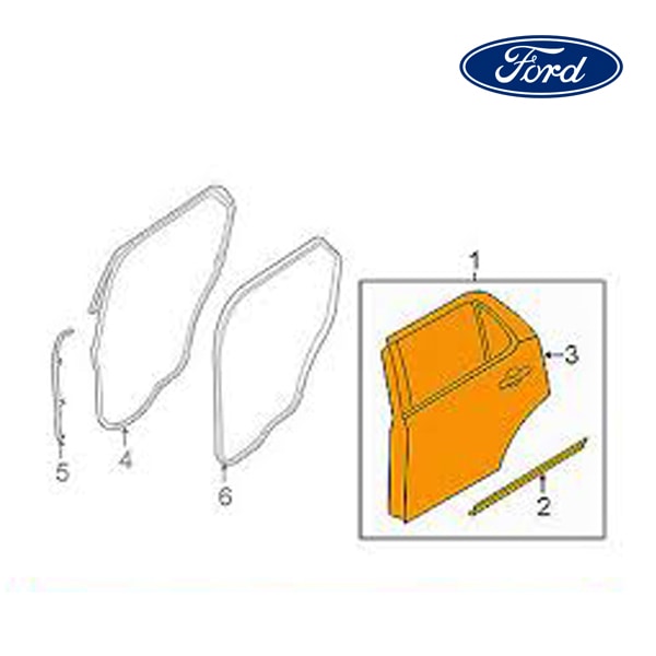 【FORD/フォード純正品】 リアドア 左側 11-15y,16y- エクスプローラー FB5Z7824631A