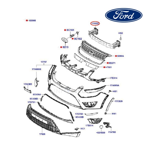 【FORD/フォード純正品】 サブフレーム クロスメンバー フロント 10-12y クーガ 1540638