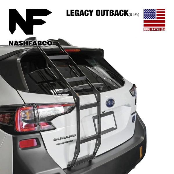 【NashFabCo 正規品】専用設計 フルラダー リアラダー Ver.2 フルタイプ CNC アルミニウム製 マットブラックパウダーコート 高強度 スバル レガシィ アウトバック BT系