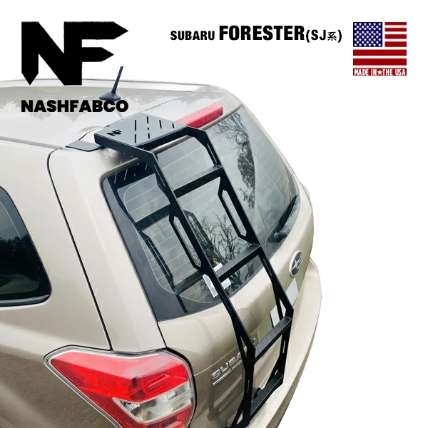 【NashFabCo 正規品】専用設計 フルラダー リアラダー Ver.2 フルタイプ CNC アルミニウム製 マットブラックパウダーコート 高強度 スバル フォレスター SJ系