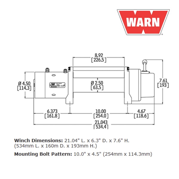 WARN (ウォーン) USA正規品】 ウインチ (ウィンチ) /WINCH ワーン