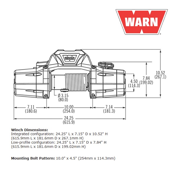 WARN (ウォーン) USA正規品】 ウインチ (ウィンチ) ワーン プレミアム