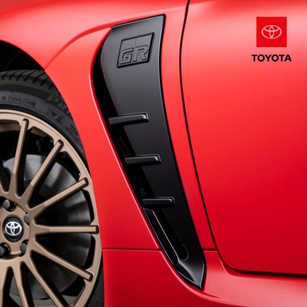 USトヨタ純正 GRロゴ入 フロント フェンダーベント フェンダーダクト 1台分 左右セット ブラック TOYOTA GR86 ZN8