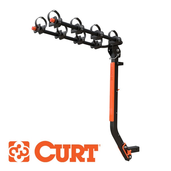 【CURT 正規品】サイクルキャリア バイクラック サイクルラック  ACTIVELINK対応 18411 2インチ角 ヒッチレシーバー対応 アクティブシャンク付 パウダーコート仕上げ 自転車 4台積載 合計90kgまで
