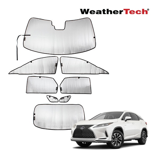 【WeatherTech 正規品】専用設計 サンシェード フロント リア 全面 フルカバー 8枚セット TS1470K1 レクサス RX350 450h 500h | LA10 LH10系 ウェザーテック