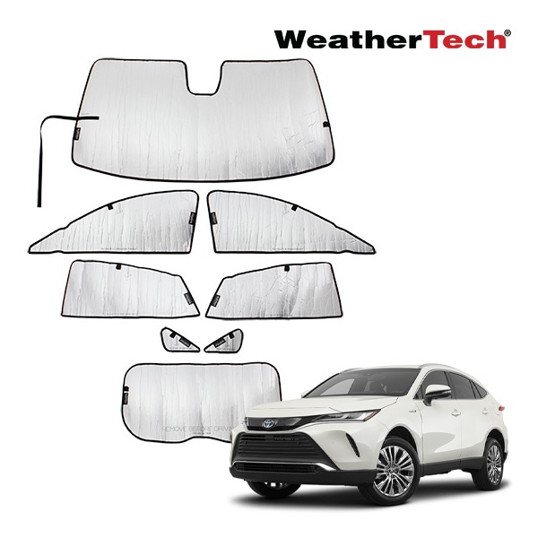 【WeatherTech 正規品】専用設計 サンシェード フロント リア 全面 フルカバー 8枚セット TS1351K1 トヨタ ハリアー 80系 ウェザーテック