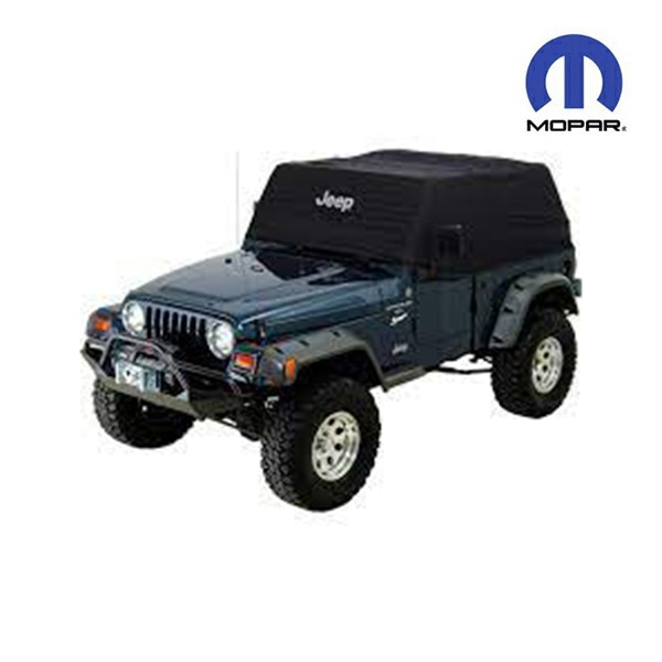 MOPAR純正 専用設計 ボディーカバー カーカバー キャブカバー Jeepロゴ入り ブラック 専用バッグ付 JEEP ジープ 05-06y ラングラー 屋外用 アウトドア