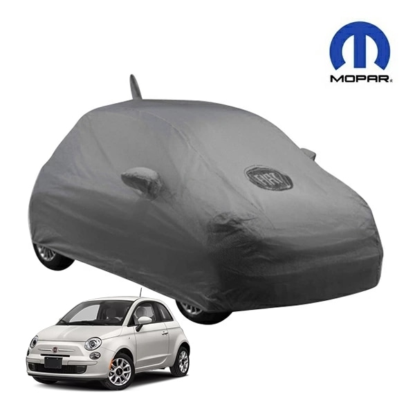 MOPAR純正 専用設計 ボディーカバー カーカバー FIAT ロゴ入り グレー 専用ケース付 FIAT フィアット 12-17y 500 312系 チンクエチェント 屋外用 アウトドア