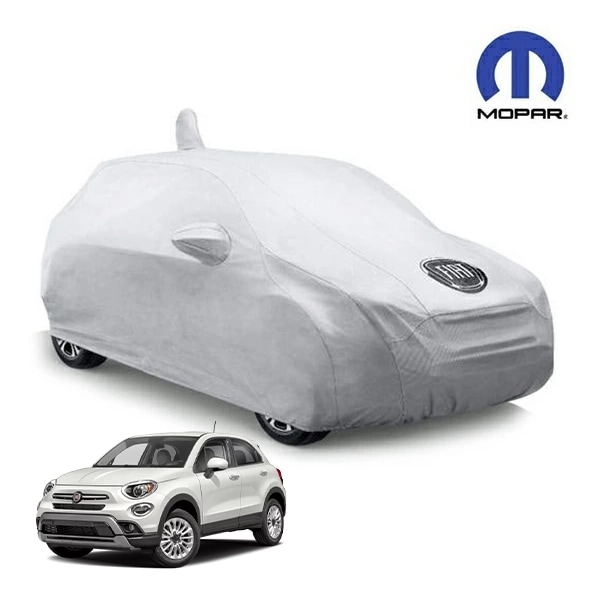 MOPAR純正 専用設計 ボディーカバー カーカバー FIAT ロゴ入り グレー 専用ケース付 FIAT フィアット16-23y 500X 334系 チンクエチェントエックス 屋外用 アウトドア