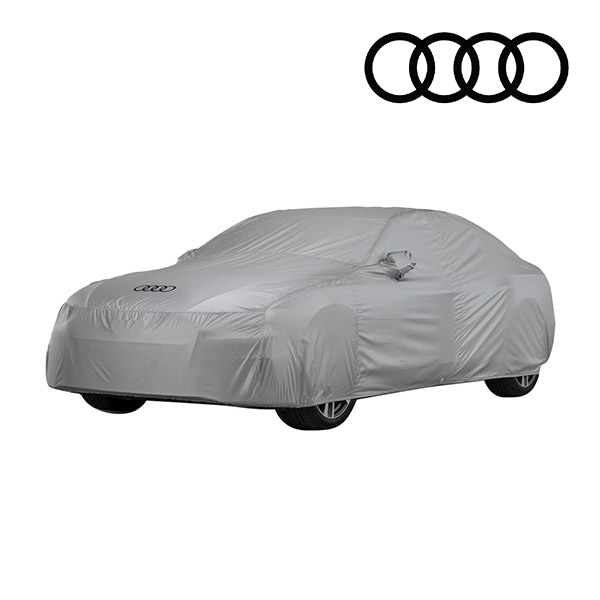 AUDI純正 専用設計 ボディーカバー カーカバー 4リングロゴ入り グレー 専用バッグ付 AUDI アウディ 11-18y A8/S8 4H(D4)系 屋外用 アウトドア