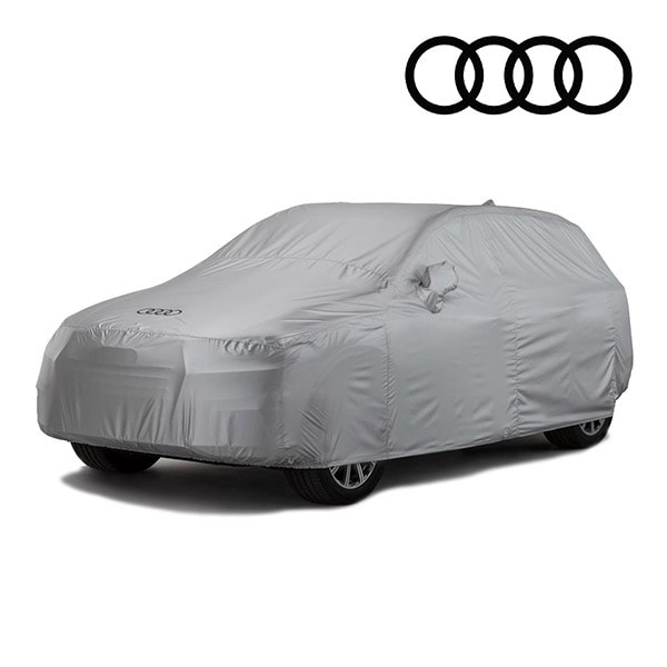 AUDI純正 専用設計 ボディーカバー カーカバー 4リングロゴ入り グレー 専用バッグ付 AUDI アウディ 20y- Q3 F3系 屋外用 アウトドア