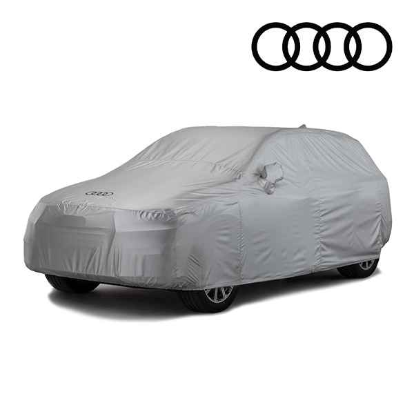 AUDI純正 専用設計 ボディーカバー カーカバー 4リングロゴ入り グレー 専用バッグ付 AUDI アウディQ5クアトロ SQ5 8R系 屋外用 アウトドア