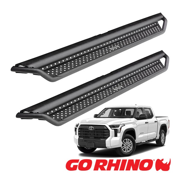 【GO RHINO 正規品】ドミネイター エクストリーム Dominator Xtreme D1シリーズ サイドステップ ロックスライダー テクスチャーブラック D14436T 22y- トヨタ タンドラ クルーマックス ゴーライノ
