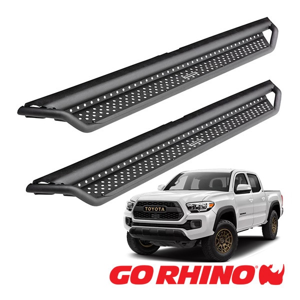 【GO RHINO 正規品】ドミネイター エクストリーム Dominator Xtreme D1シリーズ サイドステップ ロックスライダー テクスチャーブラック D14429T 05-23y トヨタ タコマ TAOMA ゴーライノ