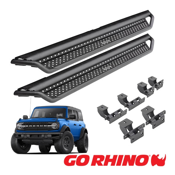 【GO RHINO 正規品】ドミネイター エクストリーム Dominator Xtreme D1シリーズ ロックスライダー テクスチャーブラック D14129T 21y- フォード ブロンコ BRONCO  4ドア ゴーライノ