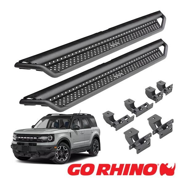 【GO RHINO 正規品】ドミネイター エクストリーム Dominator Xtreme D1シリーズ ロックスライダー テクスチャーブラック D14029T 21y- フォード ブロンコスポーツ BRONCO SPORT 4ドア ゴーライノ