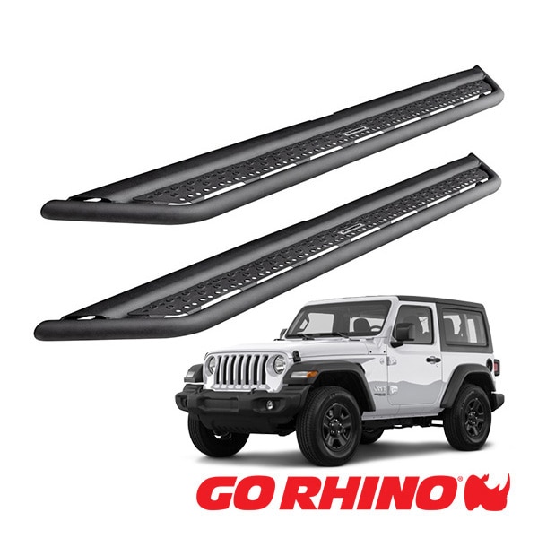 【GO RHINO 正規品】ドミネイター エクストリーム Dominator Xtreme D6シリーズ サイドステップ ロックスライダー テクスチャーブラック D64927T ジープ JL ラングラー 2ドア ゴーライノ