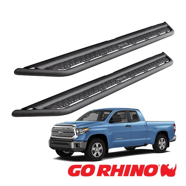 【GO RHINO 正規品】ドミネイター エクストリーム Dominator Xtreme D6シリーズ サイドステップ ロックスライダー テクスチャーブラック D64415T 07-21y トヨタ タンドラ ダブルキャブ ゴーライノ