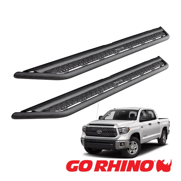 【GO RHINO 正規品】ドミネイター エクストリーム Dominator Xtreme D6シリーズ サイドステップ ロックスライダー テクスチャーブラック D64416T 07-21y トヨタ タンドラ クルーマックス ゴーライノ