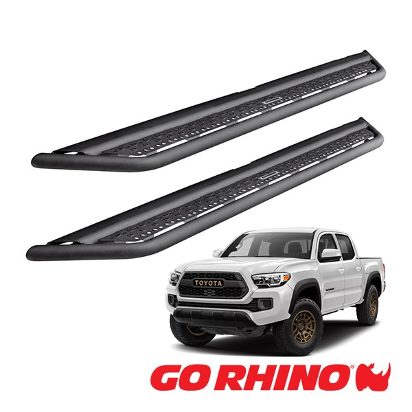 【GO RHINO 正規品】ドミネイター エクストリーム Dominator Xtreme D6シリーズ サイドステップ ロックスライダー テクスチャーブラック D64411T 05-23y トヨタ タコマ TAOMA ゴーライノ