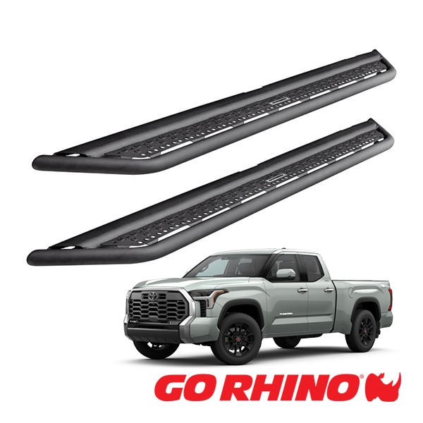 【GO RHINO 正規品】ドミネイター エクストリーム Dominator Xtreme D6シリーズ サイドステップ ロックスライダー テクスチャーブラック D64435T 22y- トヨタ タンドラ TUNDRA ダブルキャブ ゴーライノ