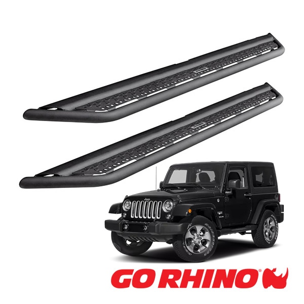 【GO RHINO 正規品】ドミネイター エクストリーム Dominator Xtreme D6シリーズ サイドステップ ロックスライダー テクスチャーブラック D64926T ジープ JK ラングラー 2ドア ゴーライノ