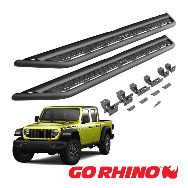 【GO RHINO 正規品】ドミネイター エクストリーム Dominator Xtreme D6シリーズ サイドステップ ロックスライダー テクスチャーブラック D64516T  ジープ JT グラディエーター ゴーライノ