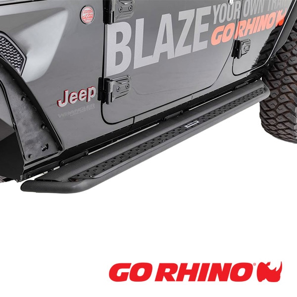 【GO RHINO 正規品】ドミネイター エクストリーム Dominator Xtreme DSSシリーズ サイドステップ ロックスライダー テクスチャーブラック DSS4506T ジープ JL ラングラー 4ドア ゴーライノ