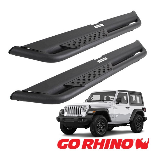 【GO RHINO 正規品】ドミネイター エクストリーム DT サイドステップ ロックスライダー テクスチャーブラック DT4927T ジープ JL ラングラー 2ドア ゴーライノ