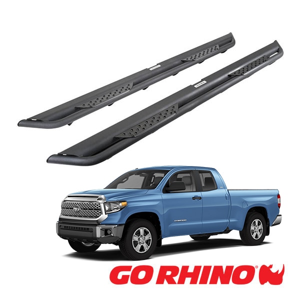 【GO RHINO 正規品】ドミネイター エクストリーム DT サイドステップ ロックスライダー テクスチャーブラック DT4415T 07-21y トヨタ タンドラ ダブルキャブ ゴーライノ