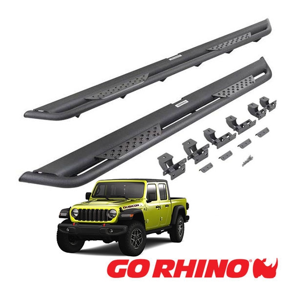 【GO RHINO 正規品】ドミネイター エクストリーム DT サイドステップ ロックスライダー テクスチャーブラック DT4516T ジープ JT グラディエーター ゴーライノ