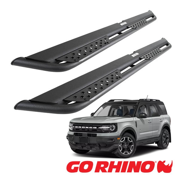 【GO RHINO 正規品】ドミネイター エクストリーム DT サイドステップ ロックスライダー テクスチャーブラック DT4029T 21y- フォード ブロンコスポーツ BRONCO SPORT 4ドア ゴーライノ