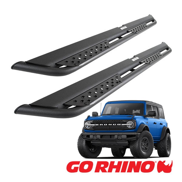【GO RHINO 正規品】ドミネイター エクストリーム DT サイドステップ ロックスライダー テクスチャーブラック DT4129T 21y- フォード ブロンコ BRONCO  4ドア ゴーライノ