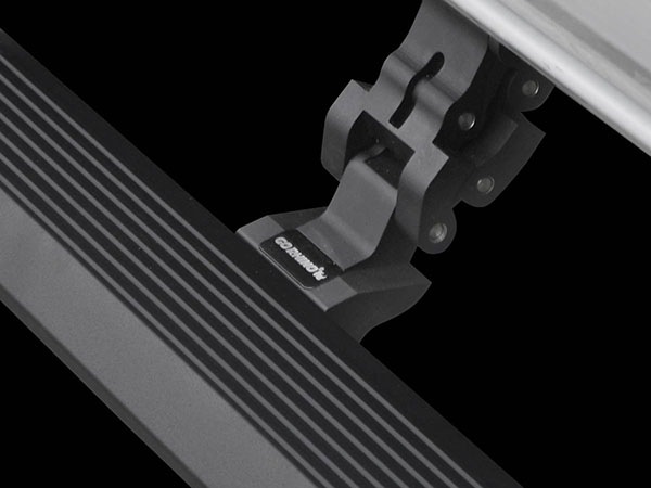 【GO RHINO 正規品】ジープ JL ラングラー 4ドア  E1 エレクトリック 電動 サイドステップ パワーステップ 電動格納 パワーランニングボード テクスチャーブラック 20450674PC アルミ製 LEDライト付 ツインモーター採用