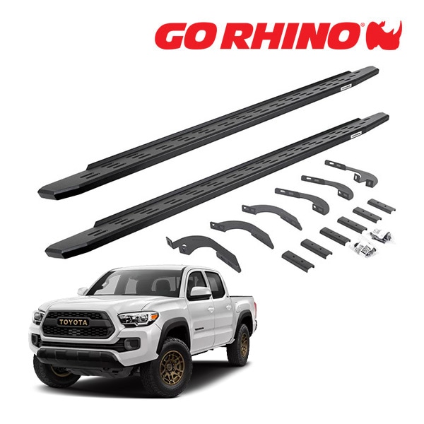 【GO RHINO 正規品】RB30 ランニングボード サイドステップ テクスチャーブラック 69642987PC 05-23y トヨタ タコマ TACOMA ゴーライノ